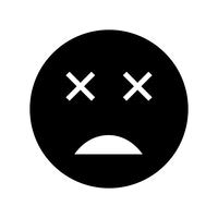 Icono de Vector de Emoji muerto