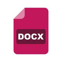 icono de vector docx