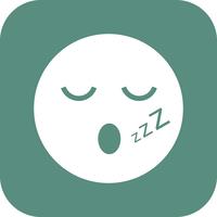 Sleep Emoji Vector Icon