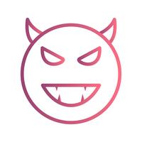 Devil Emoji Vector Icon