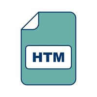 icono de vector htm