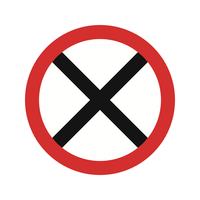 Vector Road Closed Icon