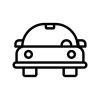 Icono de Vector de coche de dibujos animados