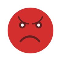 Angry Emoticon Vector Icon