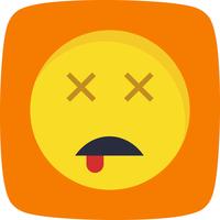 Icono de Vector de Emoji muerto