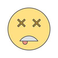 Icono de Vector de Emoji muerto