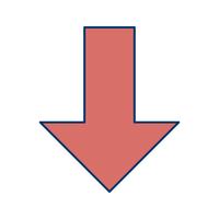 Down Vector Icon