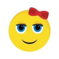 Icono de Vector de chica Emoji