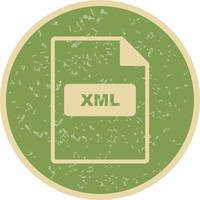 Icono de Vector XML