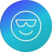 Cool Emoji Vector Icon