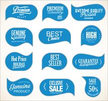 Modern badges stickers and labels collection vector