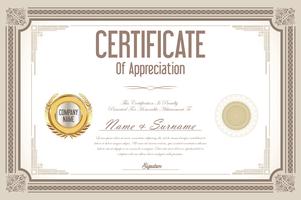 Certificate vector