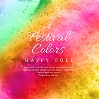 Happy Holi Indian spring festival of colors background vector