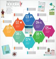 Infographic modern design template vector