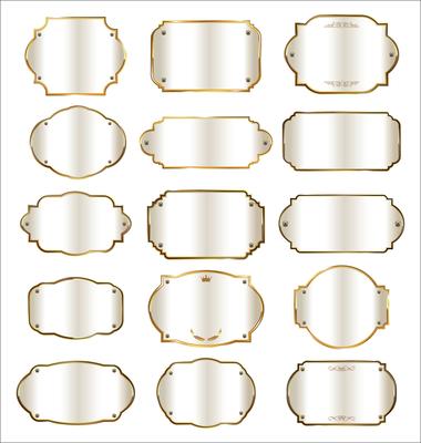 Blank frame and label collection