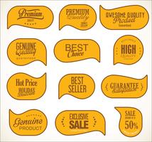 Modern badges stickers and labels collection vector