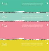 torn paper vector
