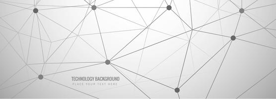 Abstract gray technology banner design vector