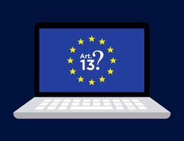 Article 13 illustration.  vector