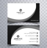 Abstract wave business card set template vector