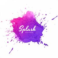 Abstract colorful soft watercolor splash vector