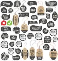 Modern badges stickers and labels collection vector