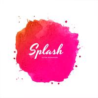 Soft colorful watercolor splash design vector