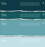 torn paper vector