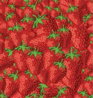 Seamless background of strawberries vector