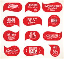 Modern badges stickers and labels collection vector