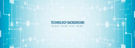 Abstract technology banner template background vector