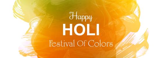 Happy holi festival colorful banner background vector