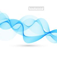 Fondo abstracto azul de la onda del humo vector