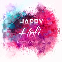 Feliz Holi Indian festival de primavera de colores de fondo vector