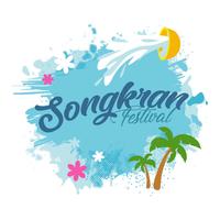 Songkran Background vector