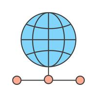 vector server global icon