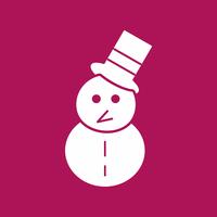 vector snow man icon