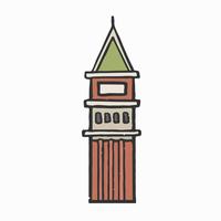 St Mark39s Campanile graphic illustration vector