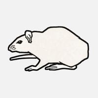 Mouse 1917 by Julie de Graag 1877-1924. Original from the Rijks Museum. Digitally enhanced by rawpixel. vector