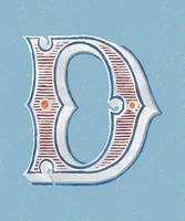 Capital letter C vintage typography style - Download Free Vectors ...