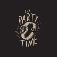 It39s party time vector