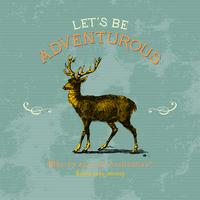 Let39s be adventurous logo design vector