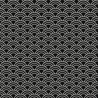 Seamless Japanese pattern with wave motif Seigaiha vector