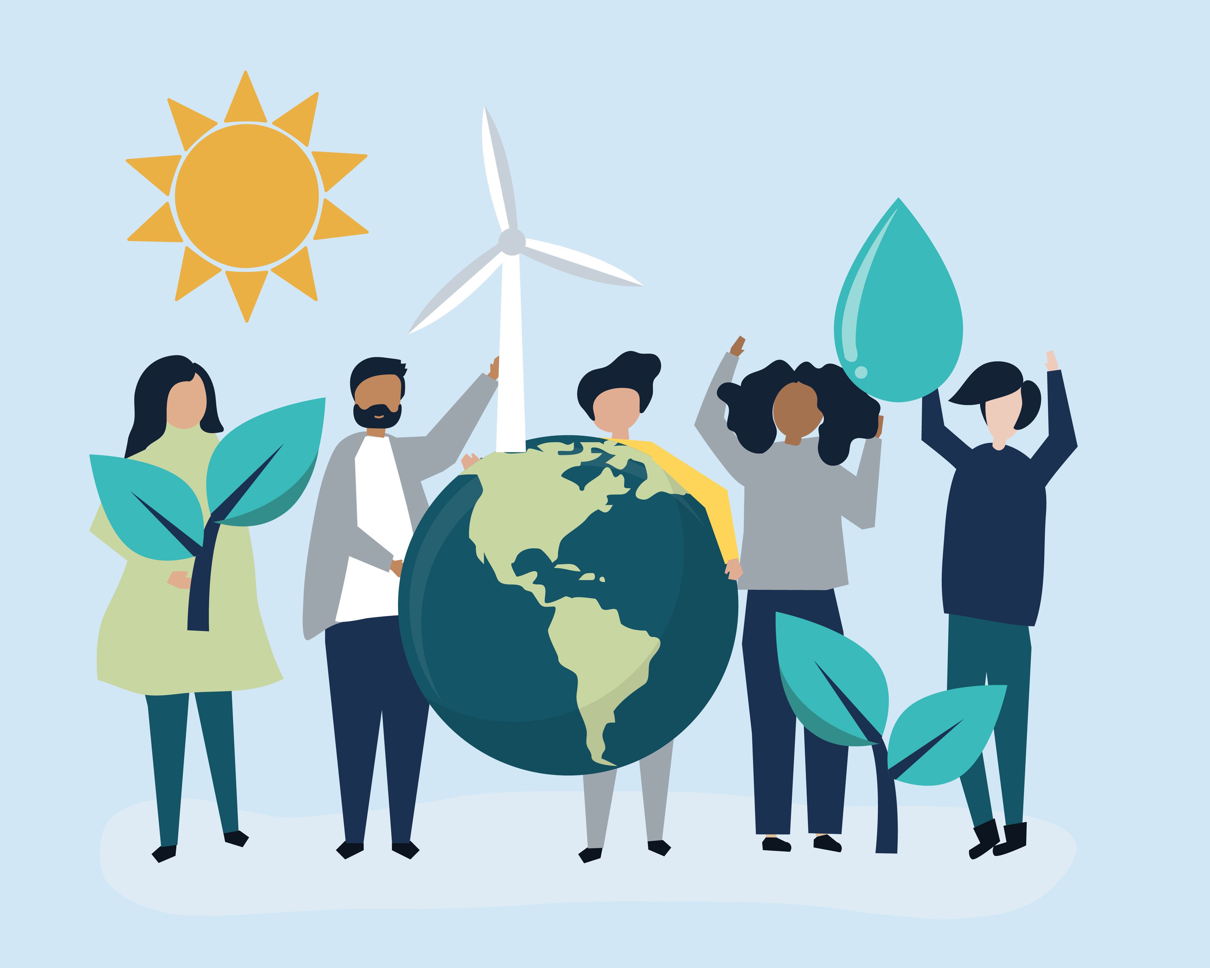 People with environmental sustainability concept - Download Free ...
