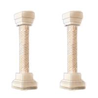 Stylized Greek doodle pillar column Doric Ionic Corinthian columns. Vector illustration. Classical architecture
