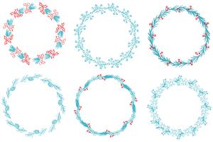 Set of Decorative Round Frame and Borders Art. Calligraphy Vector illustration EPS10