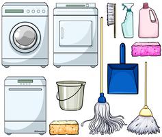 Cleaning objects vector