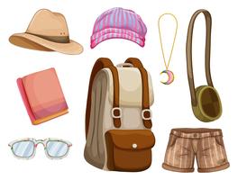 Hipster items vector