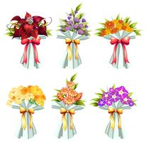 Flower bunches vector