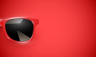 Realistic vector sunglasses on a colorful background, vector illustration